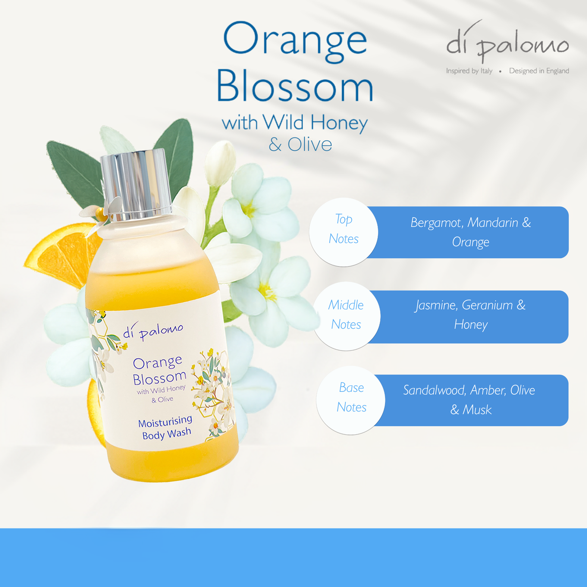 Orange Blossom Body Wash 240ml Di Palomo – dipalomo