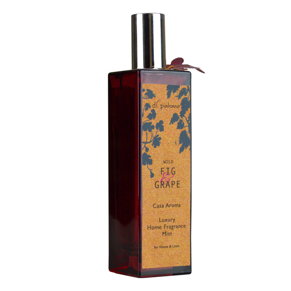 The perfect way to enjoy our Wild Fig & Grape fragrance in every room.Reed Diffusers and Candles are also available to complement this Home Fragrance Spray.Seduced by the exotic fragrance of wild fig and grape, watch the early sunlight stream throught foliage casting dancing shadows upon the walls of a Tuscan farmhouse.
