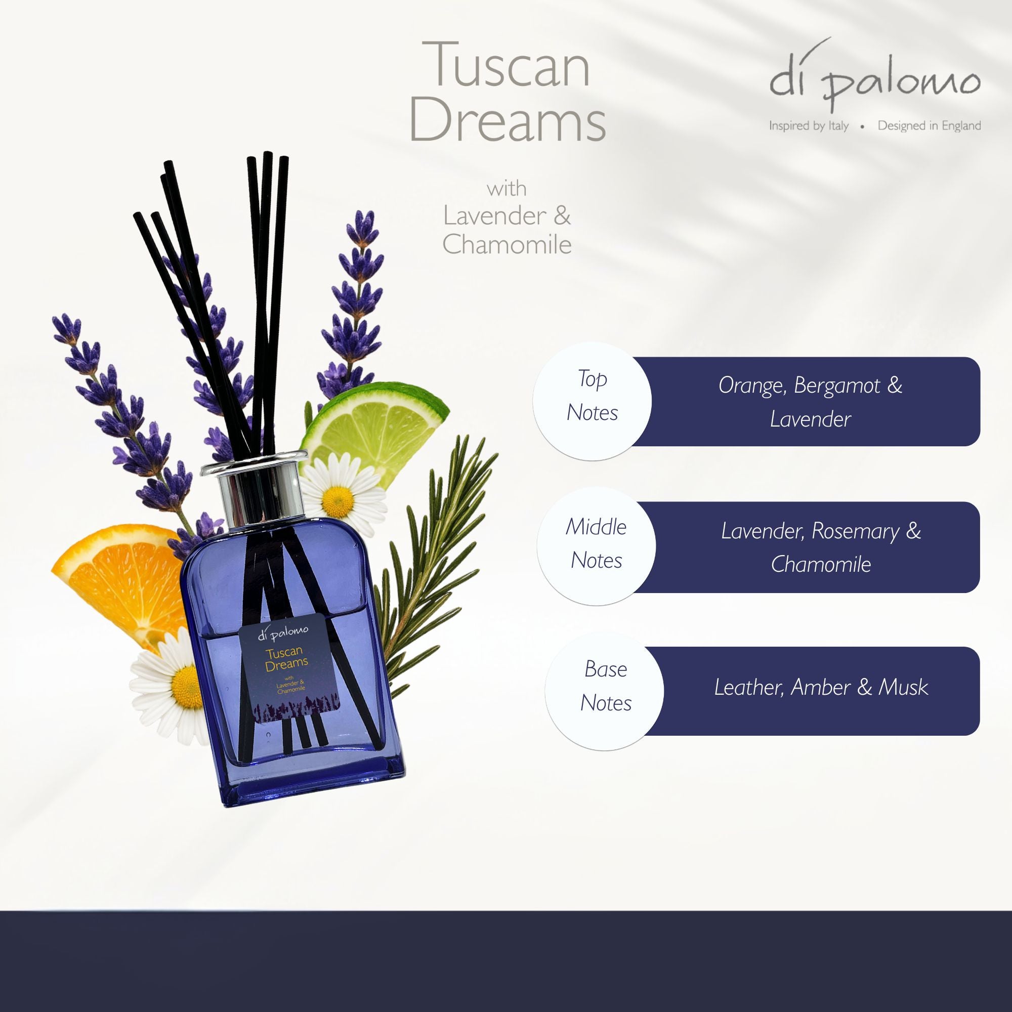 Fragrant Reed Diffuser - Tuscan Dreams - 200ml