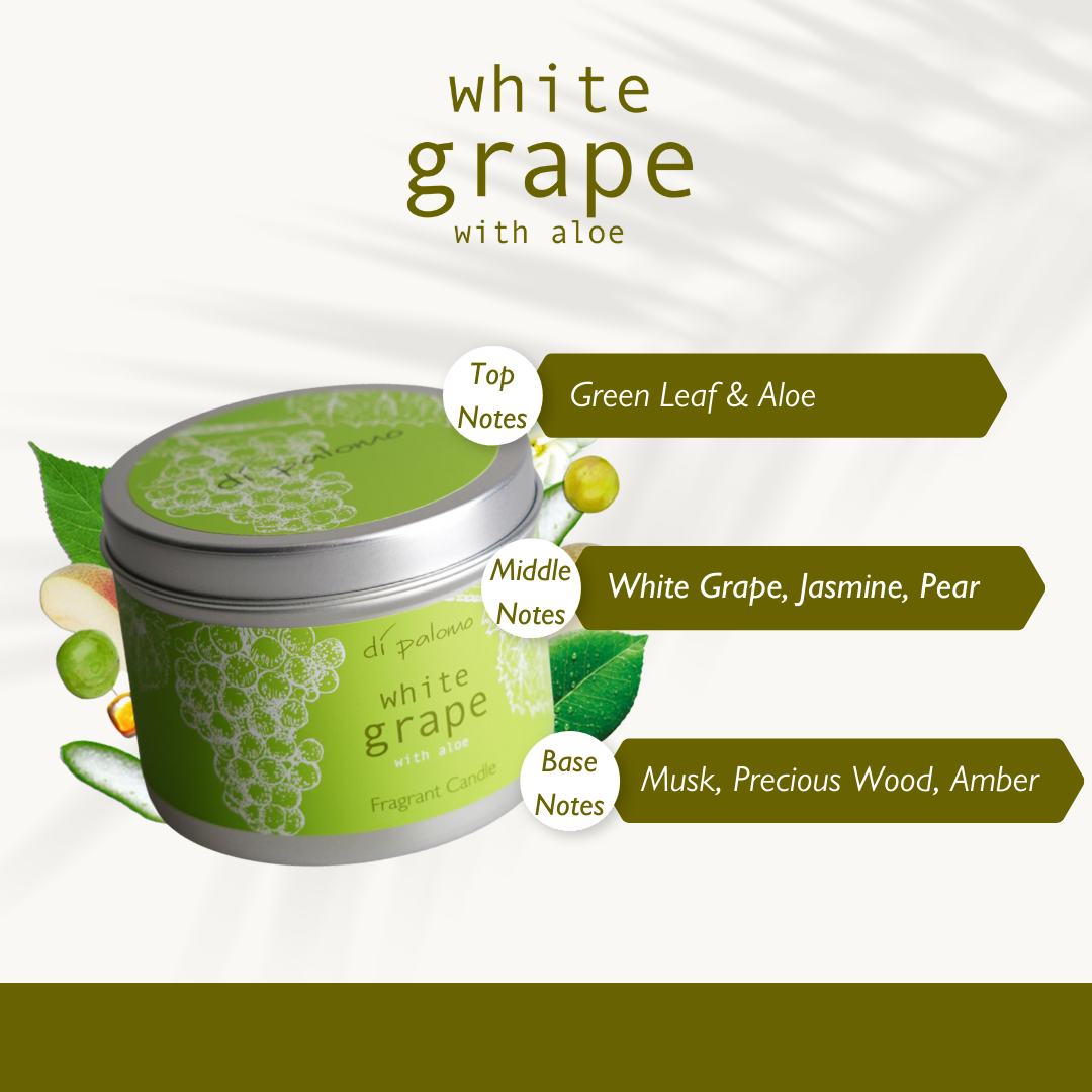 Fragrant Tin Candle - White Grape - 200g
