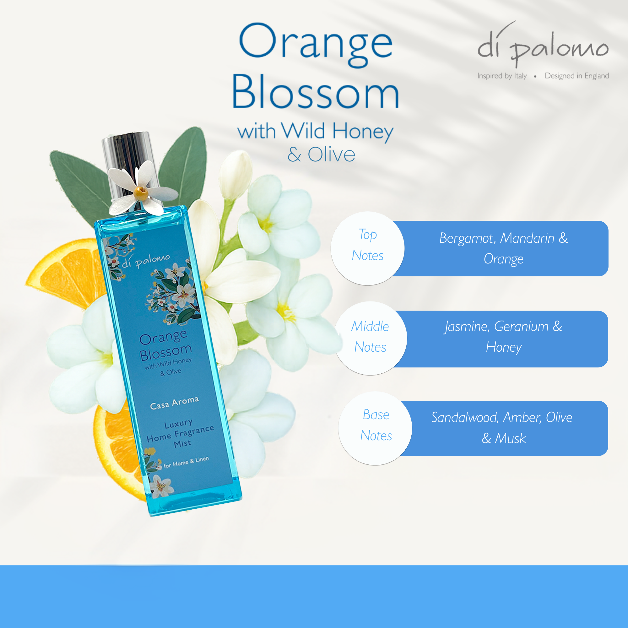 Luxury Home Fragrance Mist - Orange Blossom - 100ml