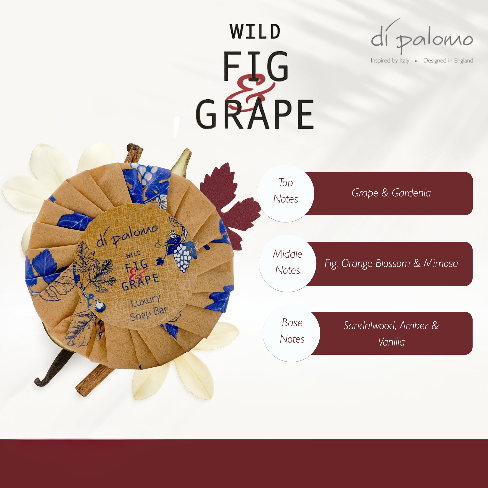 Luxury Soap Bar - Wild Fig & Grape - 100g